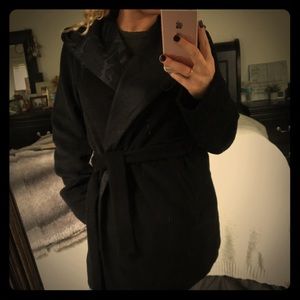 Again L black trench style jacket!
